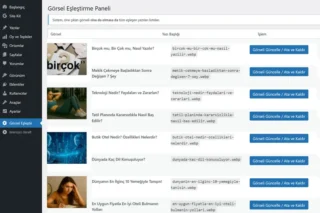 Aynı Sluga Sahip Görselleri Toplu Öne Çıkar