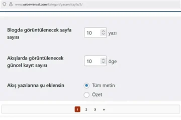 WordPress Sayfalama URL’sini /sayfa/ Yapma